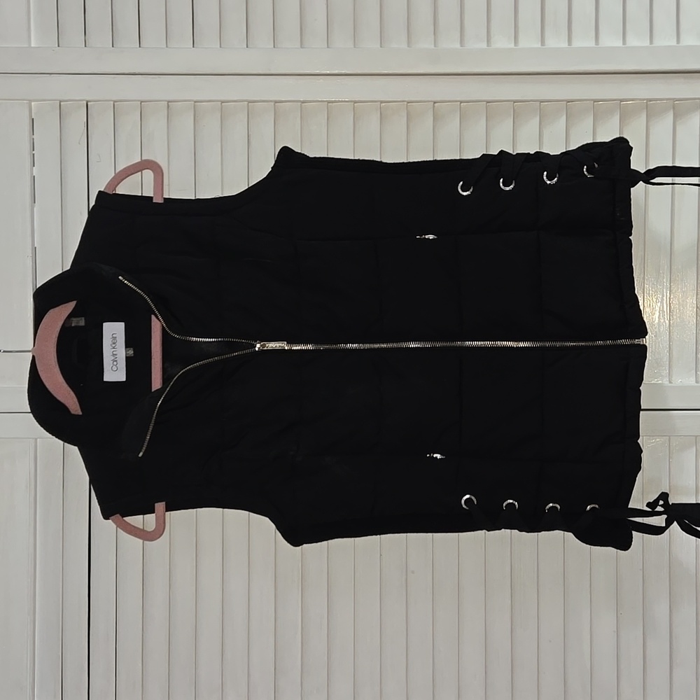 Vest, CALVIN KLEIN, S, BLACK